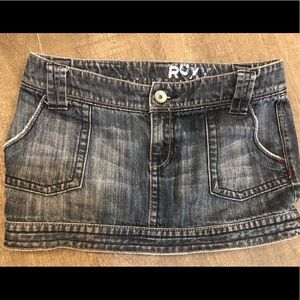 ROXY denim mini skirt size 3